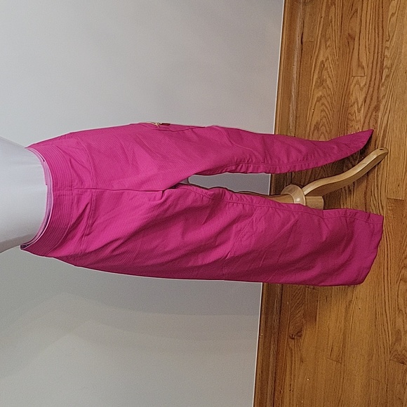 Nike Sphere Dry pink active midrise waist ribbed cargo pants womens size M - Picture 6 of 8